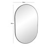 Espelho Oval Londres 80x50cm com Borda Preta - 2
