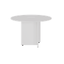 Ver imagem 2 de Mesa de Reunião Redonda 4 Lugares com Caixa de Tomada Yescasa Branco