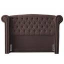 Ver imagem 1 de Cabeceira King Size Adelle 195cm C/ Frame Suede Marrom