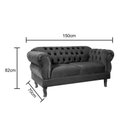 Ver imagem 2 de Namoradeira 2 Lugares Chesterfield Elisabeth:Cinza