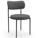 Ver imagem 2 de Mesa Valência com 06 Cadeiras para Sala de Jantar Louise L02 Linho Cinza Escuro - Lyam Decor