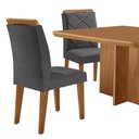 Ver imagem 7 de Mesa de Jantar Olímpia 90cm Mdf Canto Copo e com 4 Cadeiras Melissa