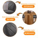 Ver imagem 6 de Mesa de Jantar Olímpia 90cm Mdf Canto Copo e com 4 Cadeiras Melissa