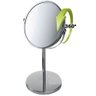 Espelho de Mesa Dupla Face Oval com Aumento 5x Prata - 2