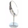 Espelho de Mesa Dupla Face Oval com Aumento 5x Prata - 3