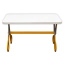 Ver imagem 4 de Mesa Infantil Tesoura Amarelo Tampo Branco Retangular Base Temática para Estudos e Desenhos Mobília