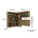 Ver imagem 4 de Conjunto Quarto Queen Base Box e Colchão 7 Peças 8 Portas 4 Gavetas Paris Eucamóveis