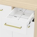 Ver imagem 7 de Balcão Auxiliar Modulado 15mm Bancada Cozinha Compacta - Dubai/branco