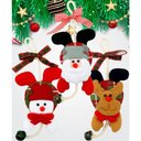 Ver imagem 1 de Kit 18 Pendente Natalino Boneco de Neve Papai Noel Rena 18cm