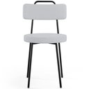 Ver imagem 6 de Kit 04 Cadeiras Decorativas Estofada Para Sala De Jantar Barcelona L02 Linho Cinza - Lyam Decor