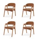 Ver imagem 6 de Conjunto Mesa de Jantar Cone Redonda 120cm com 4 Cadeiras Estofadas Gaia Yescasa