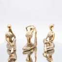 Ver imagem 3 de Kit Trio Bailarinas Yoga Balé Mini Estatueta Decorativa Enfeite Casa Mesa Cabeceira Sala Estar Decor