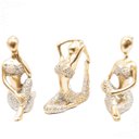 Ver imagem 1 de Kit Trio Bailarinas Yoga Balé Mini Estatueta Decorativa Enfeite Casa Mesa Cabeceira Sala Estar Decor