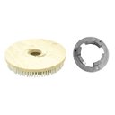 Ver imagem 1 de Escova Em NYLON 510 mm COM Flange Para Enceradeira BRALIMPIA, Romher, Eletrolux, Deep Clean, Fort Cl