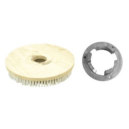 Escova Em NYLON 510 mm COM Flange Para Enceradeira BRALIMPIA, Romher, Eletrolux, Deep Clean, Fort Cl - 1