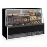 Vitrine Neutra MPNA-175R PR Preta Linha Aurora Gelopar Vidro Reto 1.75m Preta - 1