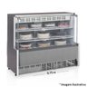Vitrine Refrigerada Confeitaria Dupla Função GPEA-075R TI Tipo Inox Linha Aurora Vidro Reto - 1