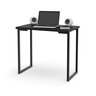 Aparador Aquila Preto Sala Estar Quarto Jantar Desk Metal Aço - 1