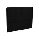 Ver imagem 1 de Cabeceira Cama Box Casal King 195 cm London - JS Móveis - Preto