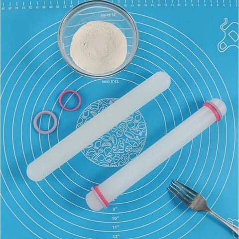 Rolo Alisador Maciço 30cm para Pasta Americana e Porcelana