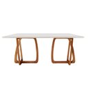 Ver imagem 2 de Mesa Sala de Jantar Flora 180cm Tampo Laqueado