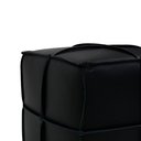 Ver imagem 4 de Puff Quadrado Clara 42cm em Couro Preto Sallar Home