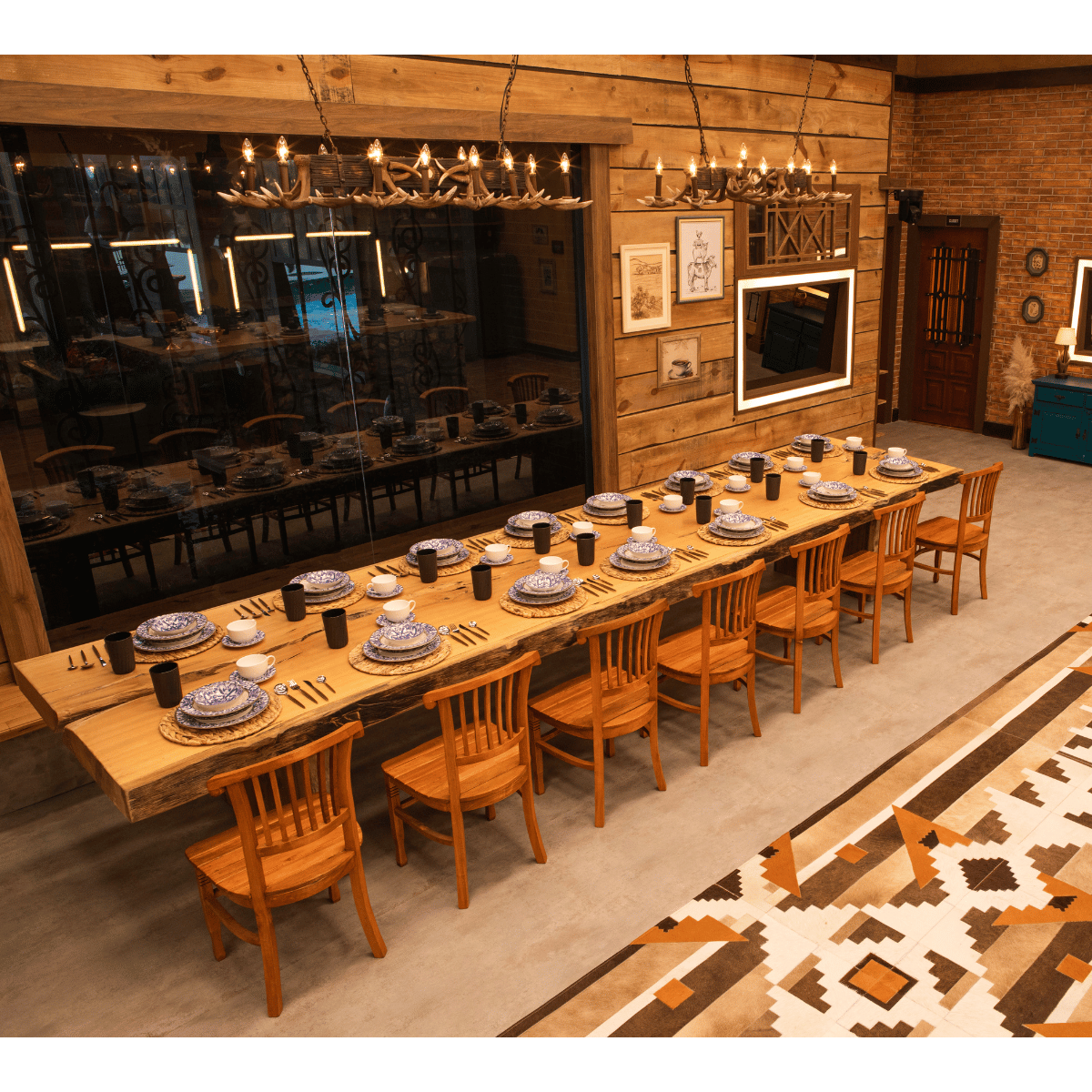 Ver imagem 2 de Kit 6 Cadeira Leque em Madeira Maciça de Demolição Sudeste Rústico