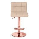 Ver imagem 3 de Banqueta Giratória Gomos - Nude | Alta - Rose Gold