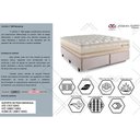 Ver imagem 2 de Conjunto Box Baú Casal: Colchão Molas Herval Maxspring C1626 + Base Crc Suede Clean (138x188)