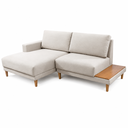 Ver imagem 1 de Sofá Recor 3 Lugares com Chaise Fixa - 2,30 m – Espuma Hr D33 – Alta Resiliencia c/ Mesa