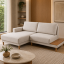 Ver imagem 2 de Sofá Recor 3 Lugares com Chaise Fixa - 2,30 m – Espuma Hr D33 – Alta Resiliencia c/ Mesa