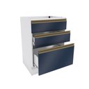 Ver imagem 5 de Balcão 3 Gavetas Kappesberg Celeste 100% Mdf Branco/azul Profundo 60cm