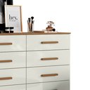 Ver imagem 4 de Cômoda para Quarto com 8 Gavetas 136cm Sirlei Atacama/off White A09 - D’Rossi