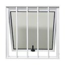 Ver imagem 1 de Vitrô Alumínio Branco Maxim Ar C/grade Horizontal Confort