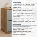 Ver imagem 7 de Balcão 1 Porta 1 Gaveta com Rodapé 70cm 100% MDF Rainha Verde/Nature