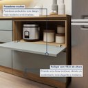 Ver imagem 6 de Balcão 1 Porta 1 Gaveta com Rodapé 70cm 100% Mdf Rainha