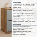 Ver mais imagens de Balcão 1 Porta 1 Gaveta com Rodapé 70cm 100% MDF Rainha Verde/Nature