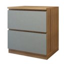 Ver imagem 3 de Balcão 1 Porta 1 Gaveta com Rodapé 70cm 100% MDF Rainha Verde/Nature