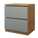 Ver imagem 2 de Balcão 1 Porta 1 Gaveta com Rodapé 70cm 100% MDF Rainha Verde/Nature