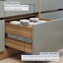Ver imagem 6 de Balcão 1 Porta 1 Gaveta com Rodapé 70cm 100% MDF Rainha Verde/Nature
