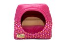 Ver imagem 1 de Cama Iglu e Toca Para Cachorro Luxo Luppet Rosa Casinha