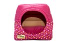 Ver imagem 1 de Cama Iglu e Toca para Cachorro Luxo Luppet Rosa Casinha M