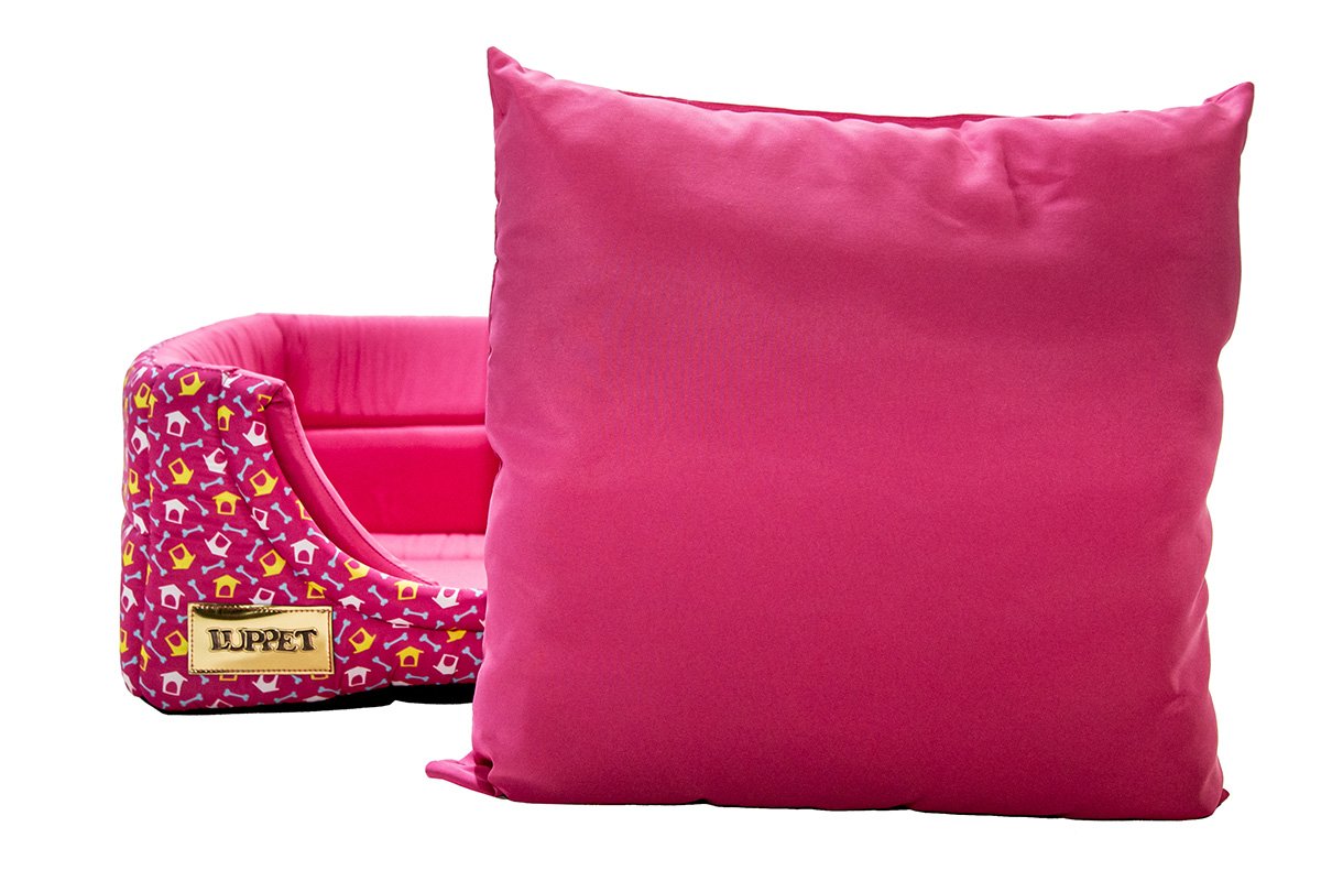 Cama Iglu e Toca Para Cachorro Luxo Luppet Rosa Casinha M - 6