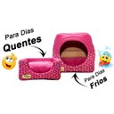 Ver imagem 7 de Cama Iglu e Toca para Cachorro Luxo Luppet Rosa Casinha M