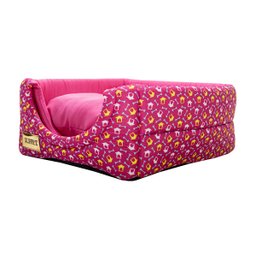 Cama Iglu e Toca Para Cachorro Luxo Luppet Rosa Casinha M - 5
