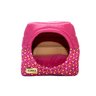 Cama Iglu e Toca Para Cachorro Luxo Luppet Rosa Casinha M - 1