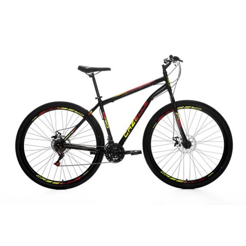 Bicicleta Cazelle Roma A.29 Tam 18 Aco Carbono F.disco 21v -quadro Preto C/ Adesivo Preto/adesivo Ve