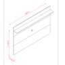 Painel Lord 1.80 cm Suspenso Para TV Até 60 Polegadas Off White/ Savana - 3
