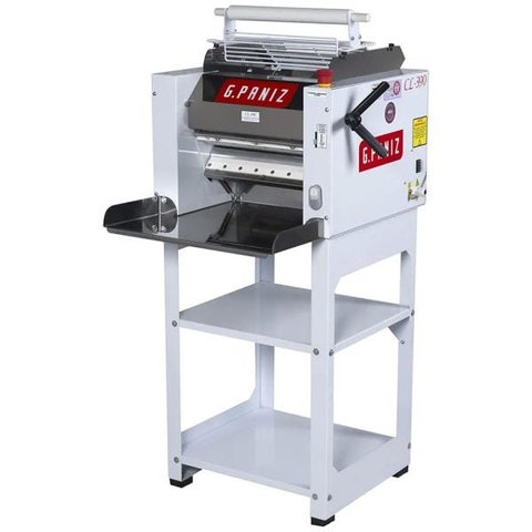 Cilindro Laminador Elétrico CL-390 G.Paniz Epóxi com Pedestal - Bandejas em Aço Inox Bivolt