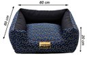 Ver imagem 5 de Cama Quadrada para Cachorro ou Gato Luppet Luxo Azul Osso G